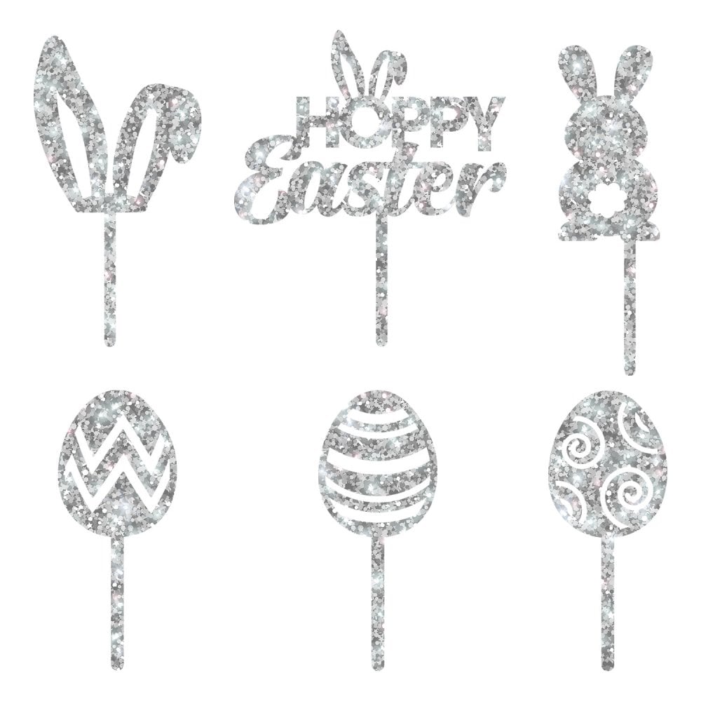 Easter Cupcake Toppers Set Of 6