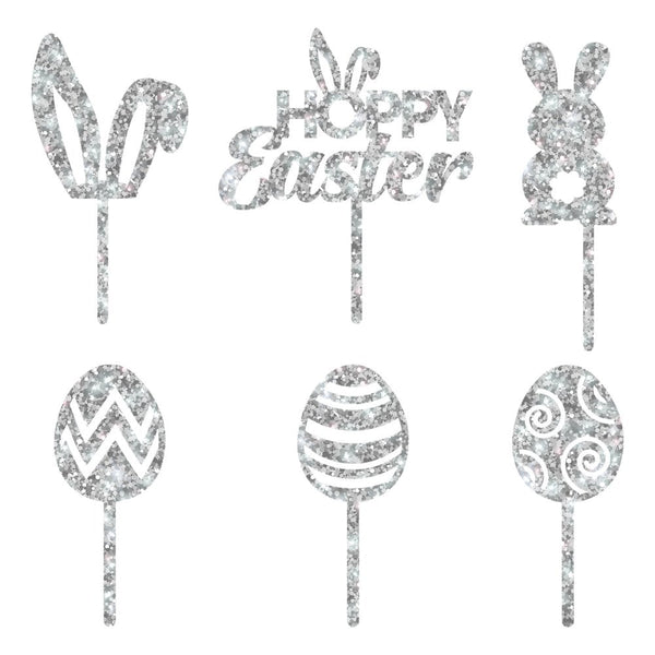 Easter Cupcake Toppers Set Of 6