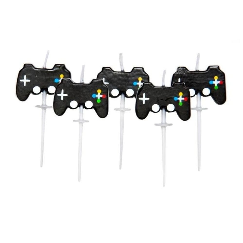 Gaming Party Pick Candles x 5