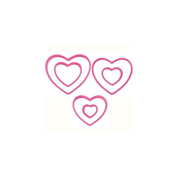 Wilton Nesting Heart Cutter set/6