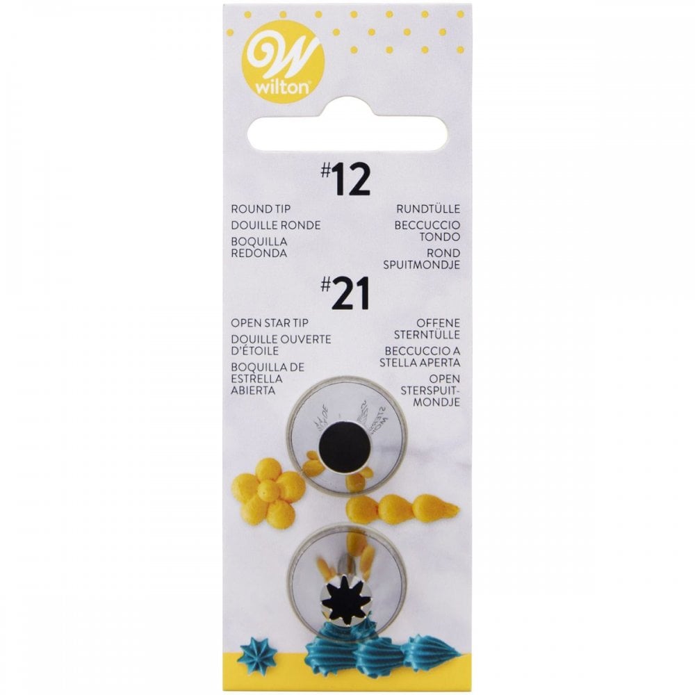 Piping Tip Set Of 2 (No.12, No.21)