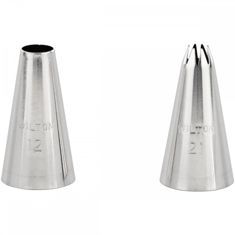 Piping Tip Set Of 2 (No.12, No.21)