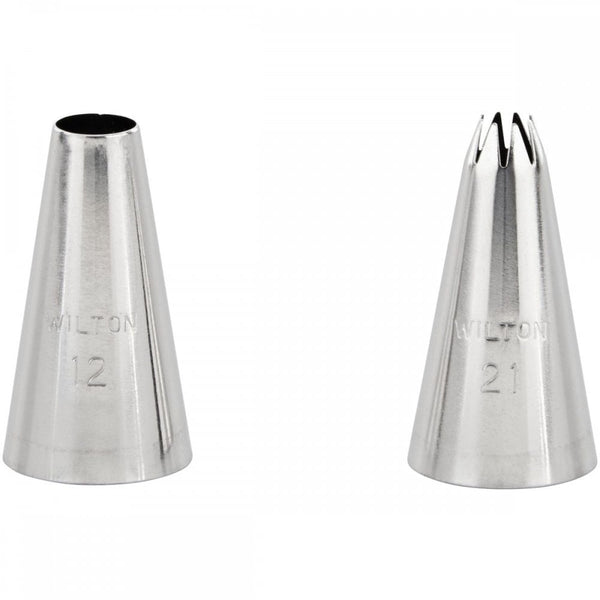 Piping Tip Set Of 2 (No.12, No.21)