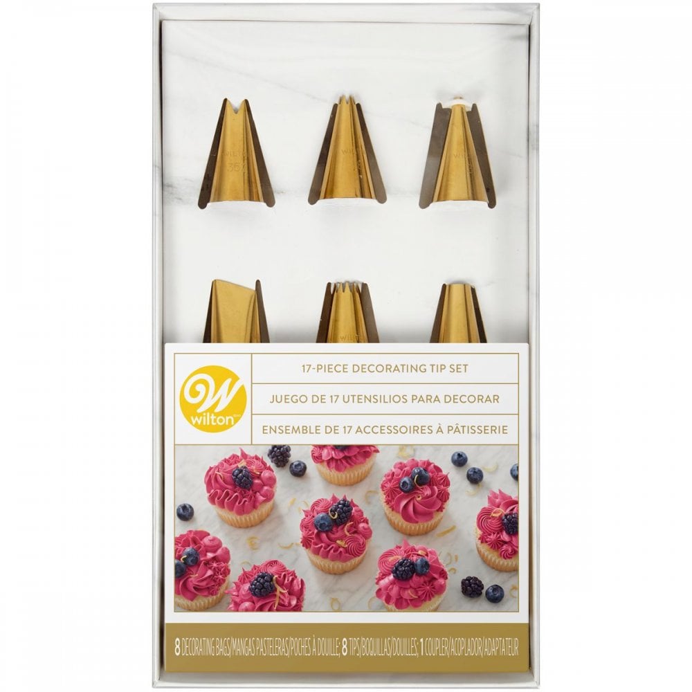 Golden Decorating Tip Piping Set Of 17