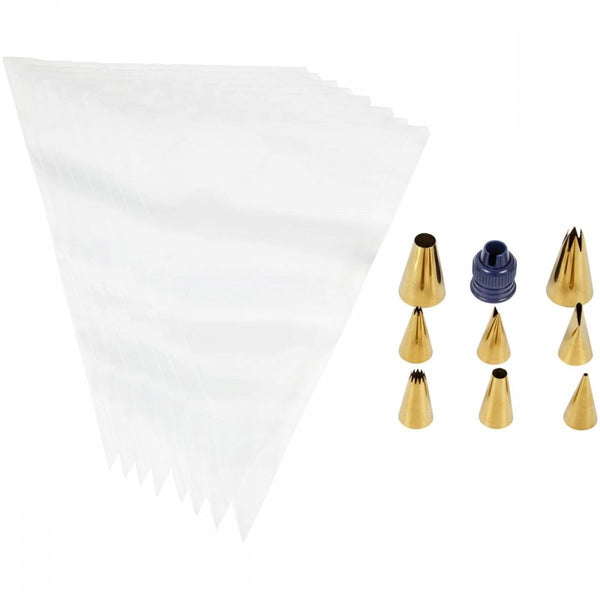 Golden Decorating Tip Piping Set Of 17