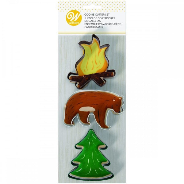 Wilton Cookie Cutters Fire/Bear/Tree Set/3
