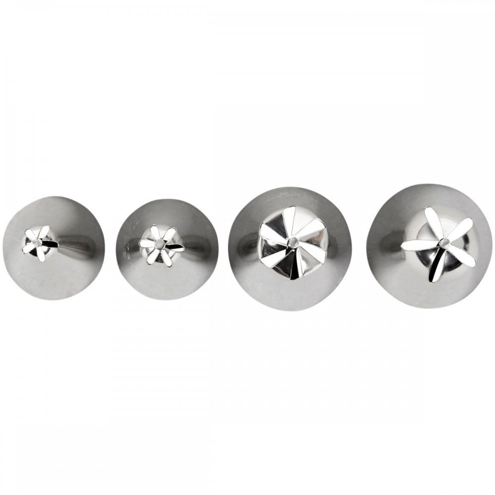 Wilton Decorating Tip Set Flowers #109, #129, #190, #225