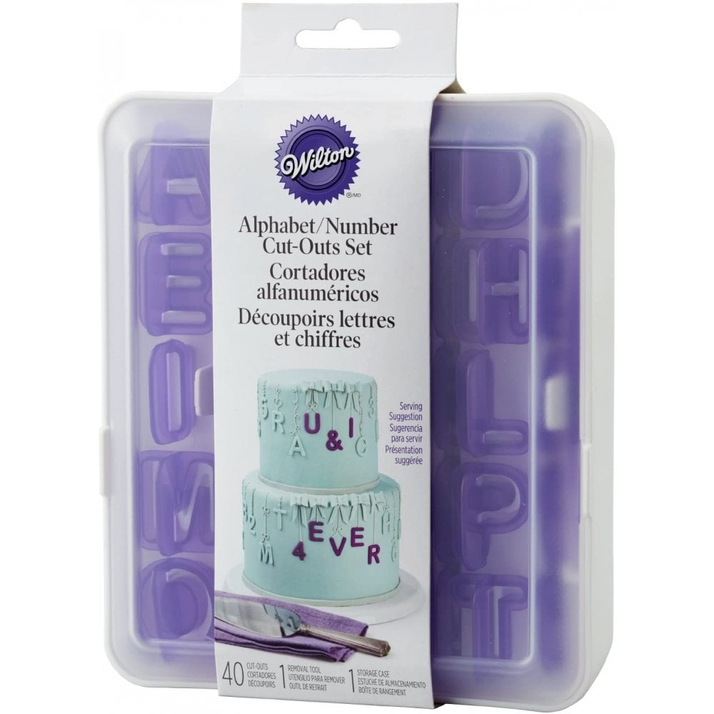 Wilton Cut-Outs -Alphabet & Numbers- Set