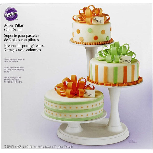 Wilton 3 Tier Pillar Cake Stand