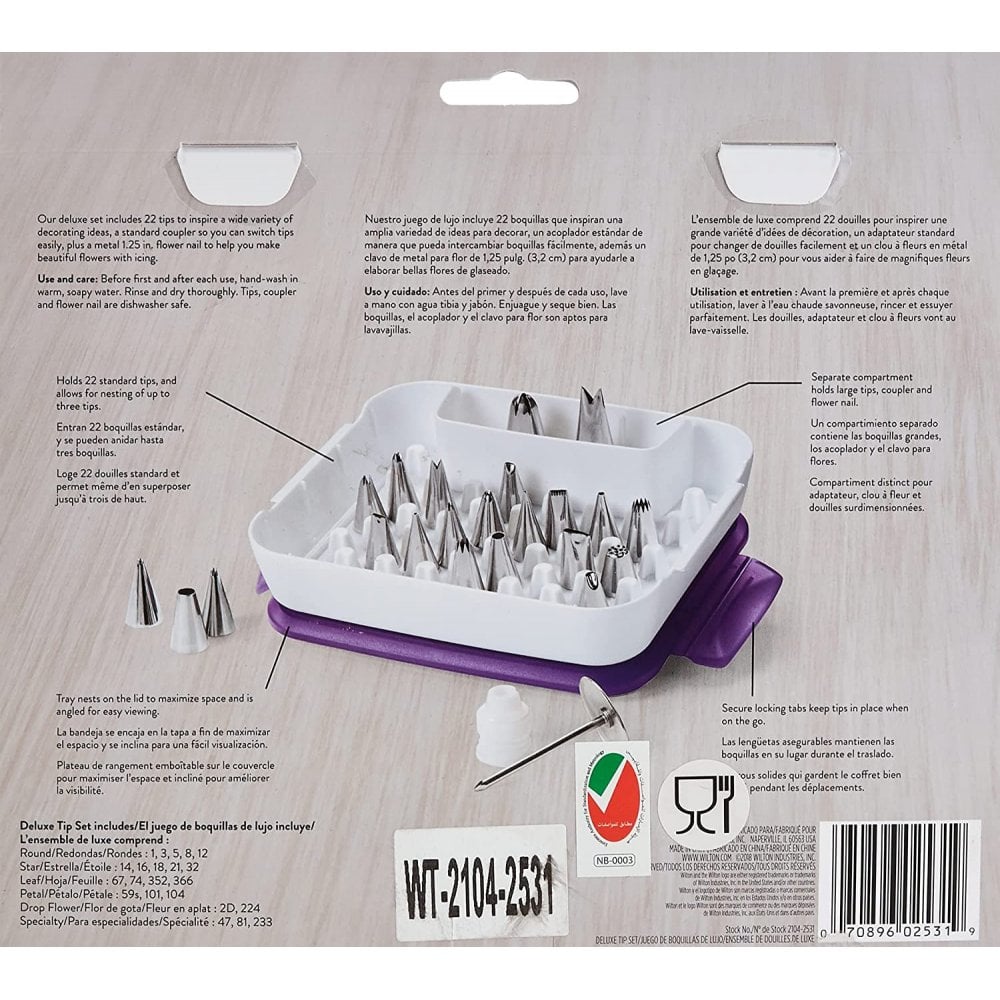 Wilton Deluxe Tip Set/22