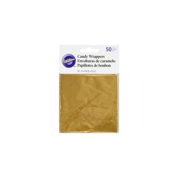 Wilton Foil Wrappers Gold pk/50