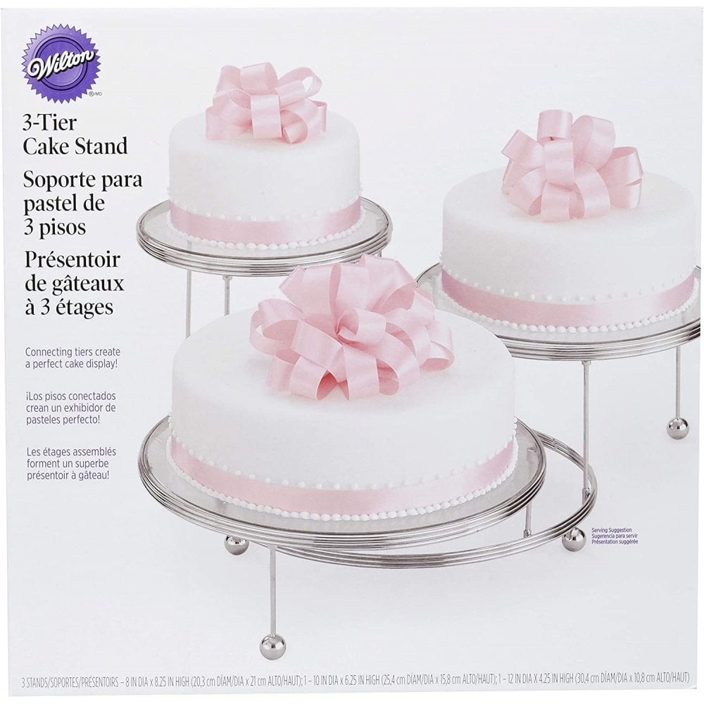 WILTON 3-Tier Party Stand 3層パーティースタンド Wilton Cakes 'N More 3 Tier Party Stand – Cake Craft Group