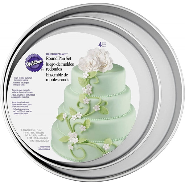 Wilton Performance Pans Deep Round Pan set/4