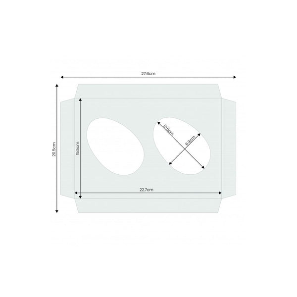 Holds 2 White Easter Egg Insert