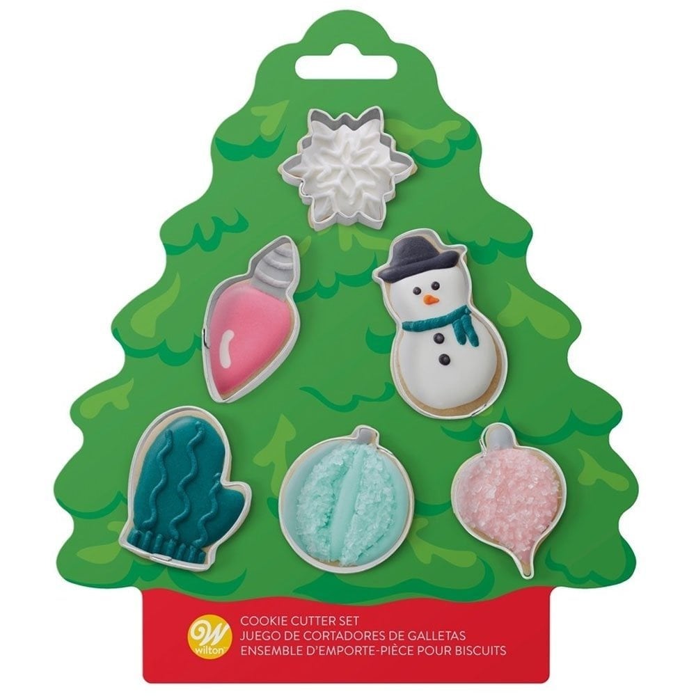 Christmas Tree Assorted Mini Cutters - Set of 6