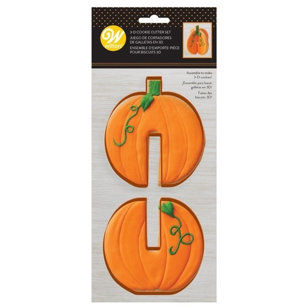 3D Pumpkin - Cookie Cutter Set of 2