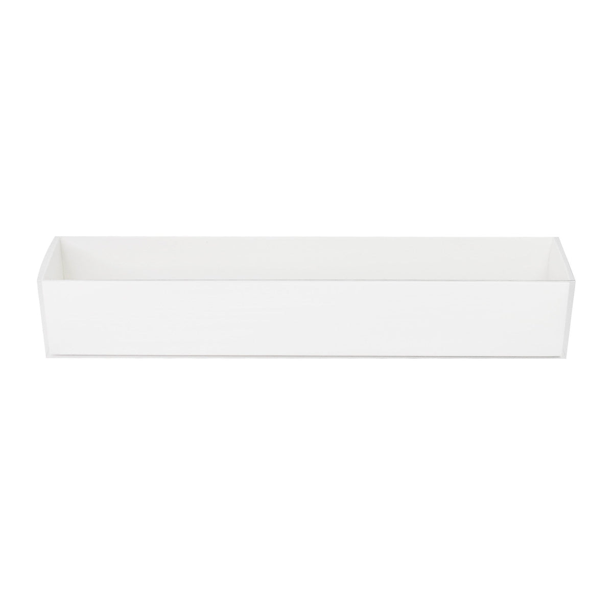 Holds 12 Luxury Satin White Long Macaron Box With Clear Sleeve