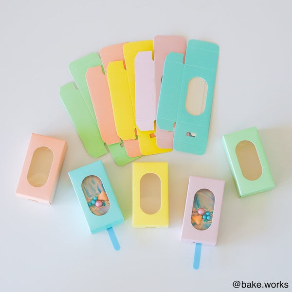 Pastel Purple Cakesicle Box - Pack Of 10
