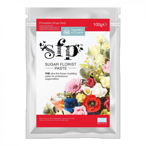 Poinsettia Red – Sugar Florist Paste 100g