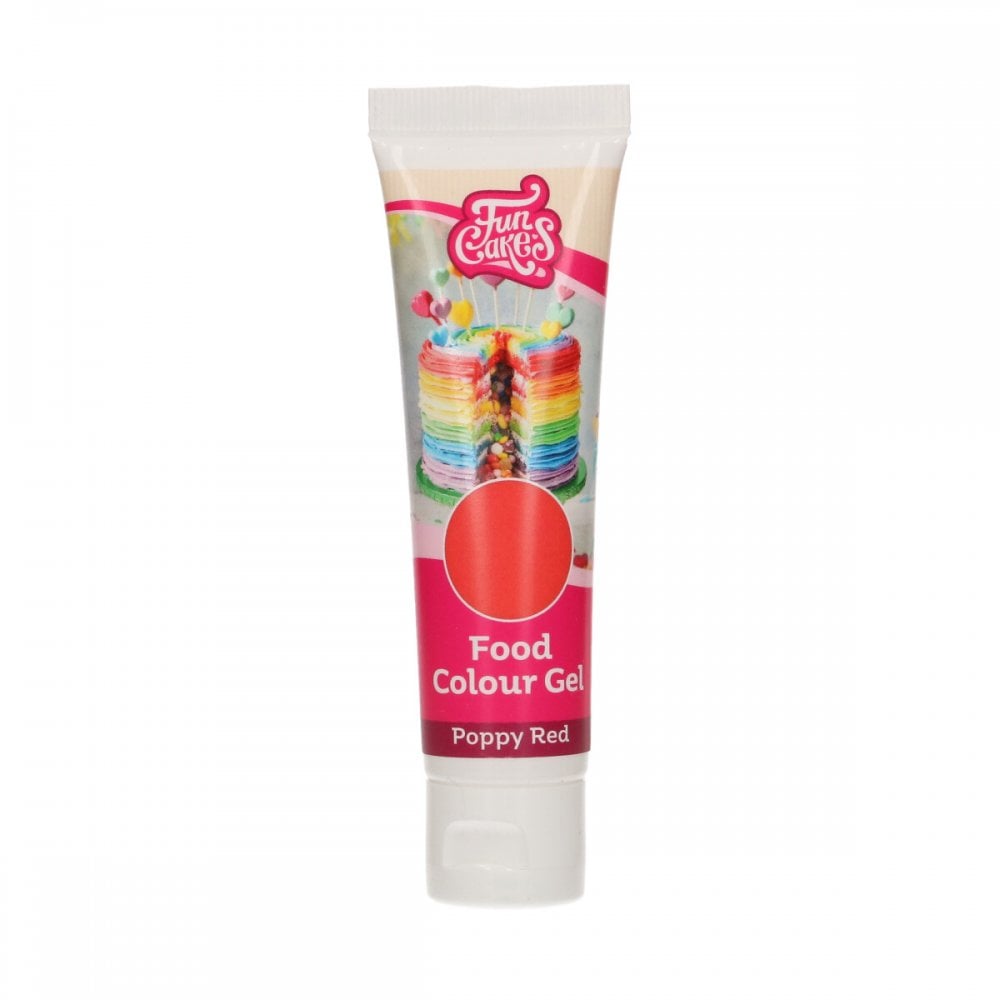 Food Colour Gels 30g - Poppy Red