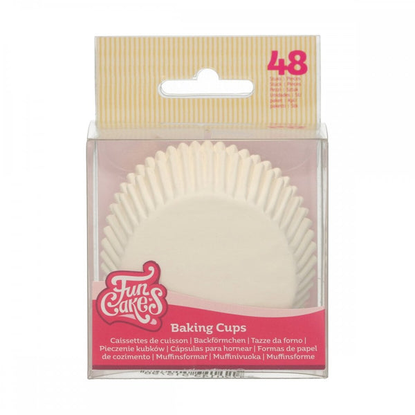 FunCakes Baking Cups White pk/500