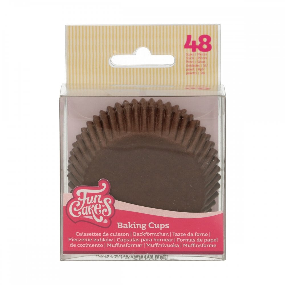 FunCakes Baking Cups Brown pk/48
