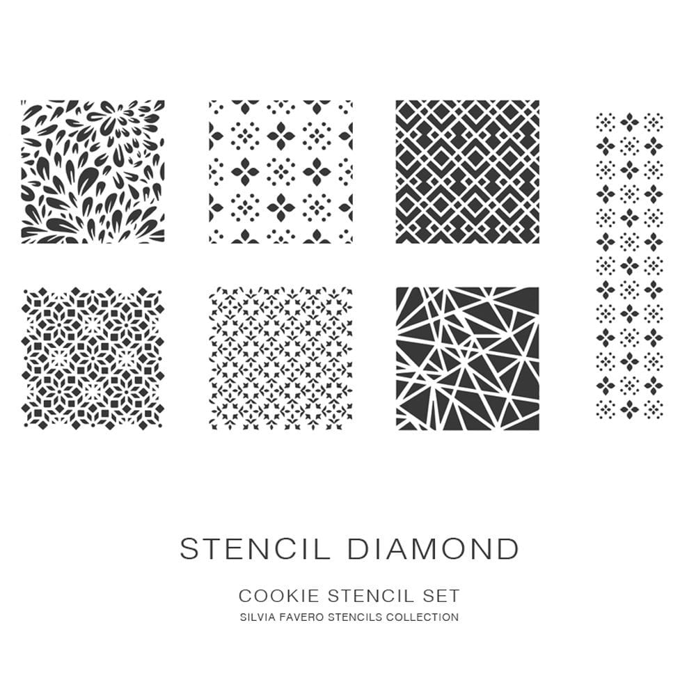 Diamond Stencil Set Of 7