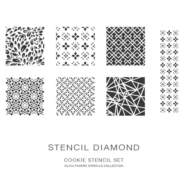 Diamond Stencil Set Of 7