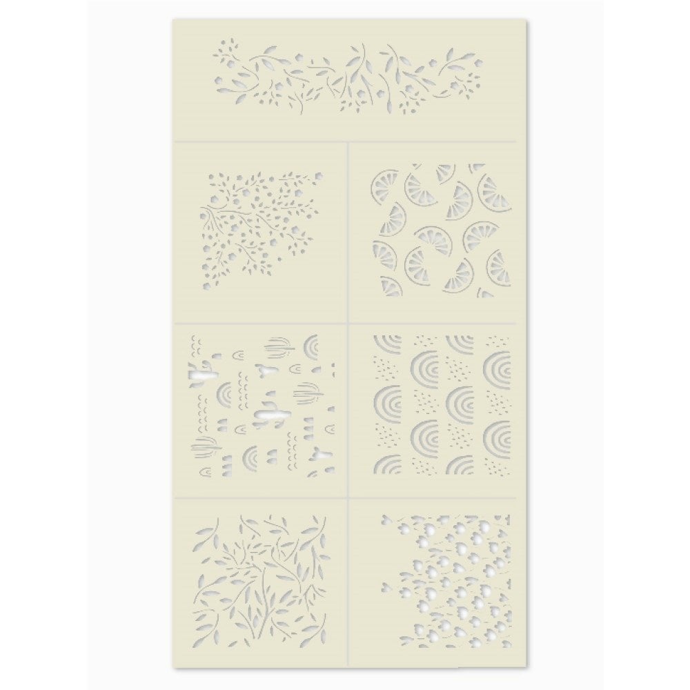 Spring Stencil Set Of 7