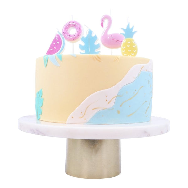 Tropical Party Candles - Set of 5
