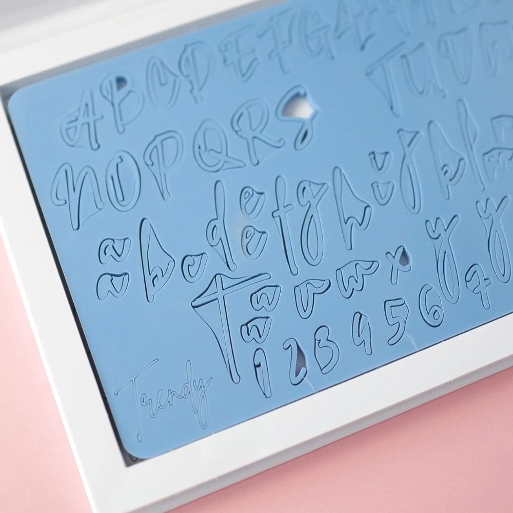 Mini Trendy Letter & Number Embossing Set