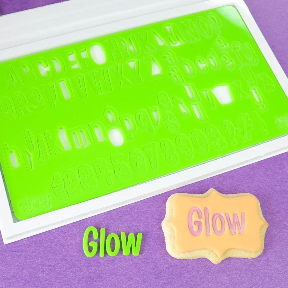 Medium Glow Letter & Number Embossing Set