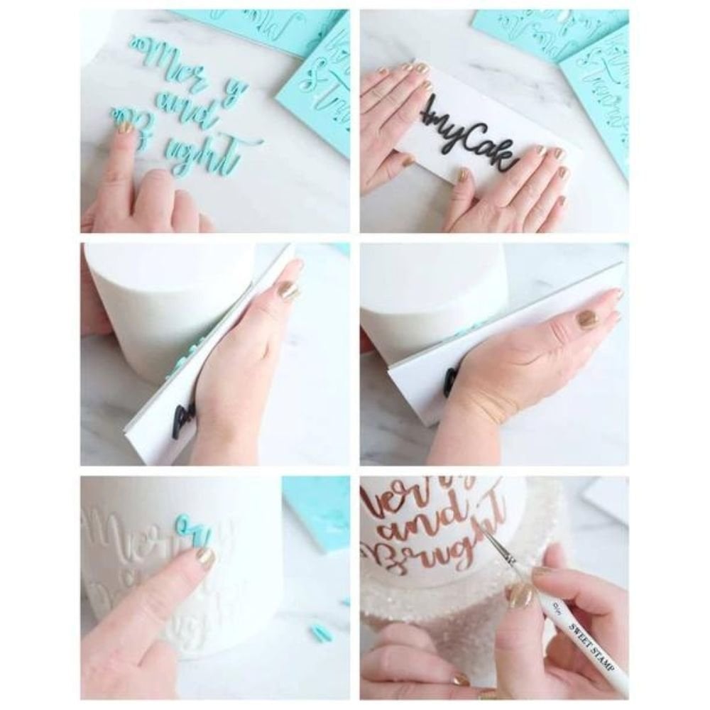 Medium Glow Letter & Number Embossing Set