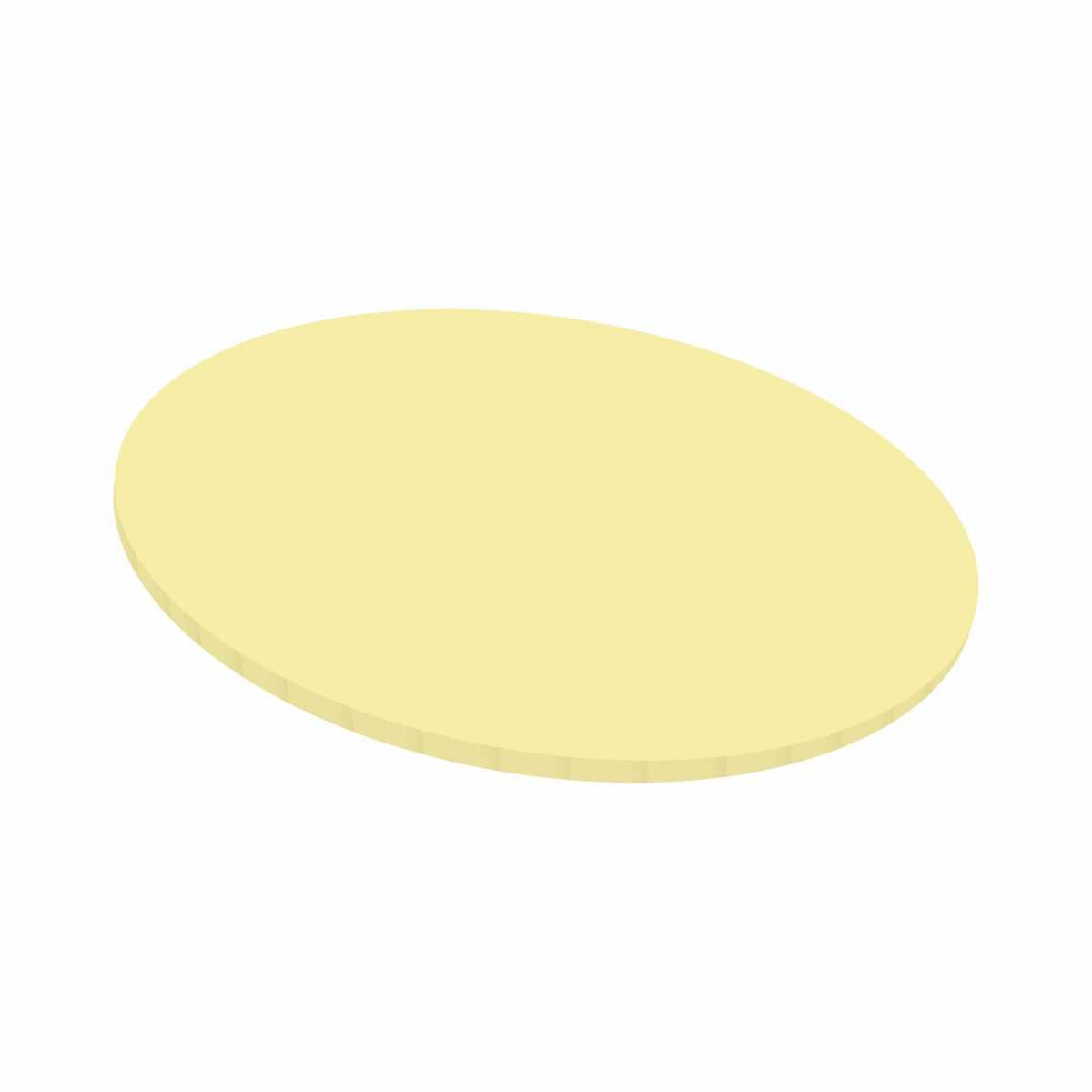 5mm Pastel Yellow Round Matt Masonite Board
