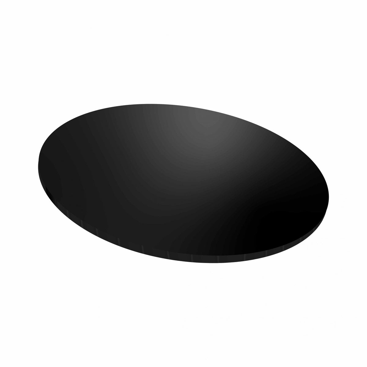 5mm Black Round Gloss Masonite Board