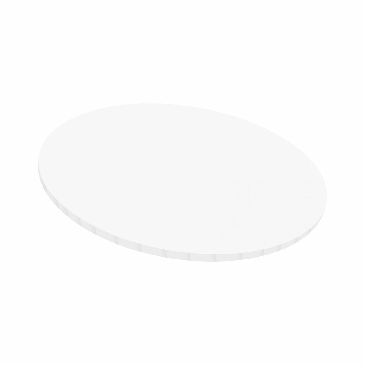 5mm White Round Matt Masonite Board