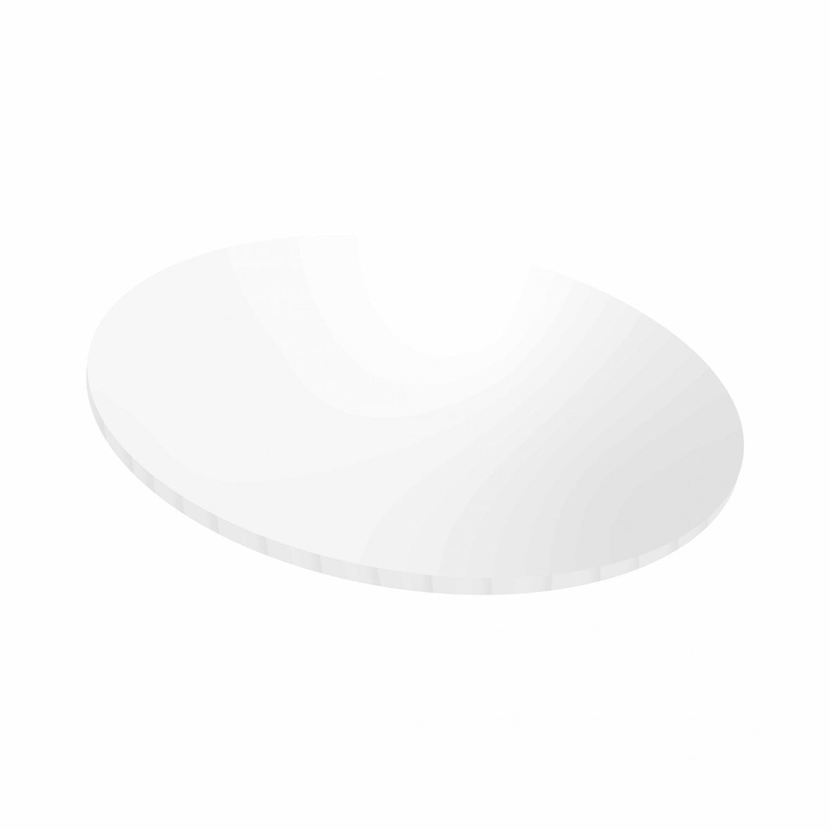 5mm White Round Gloss Masonite Board