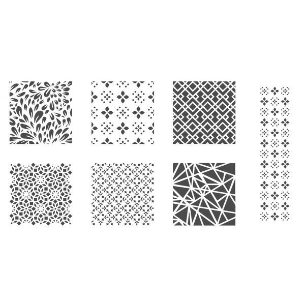 Diamond Stencil Set Of 7