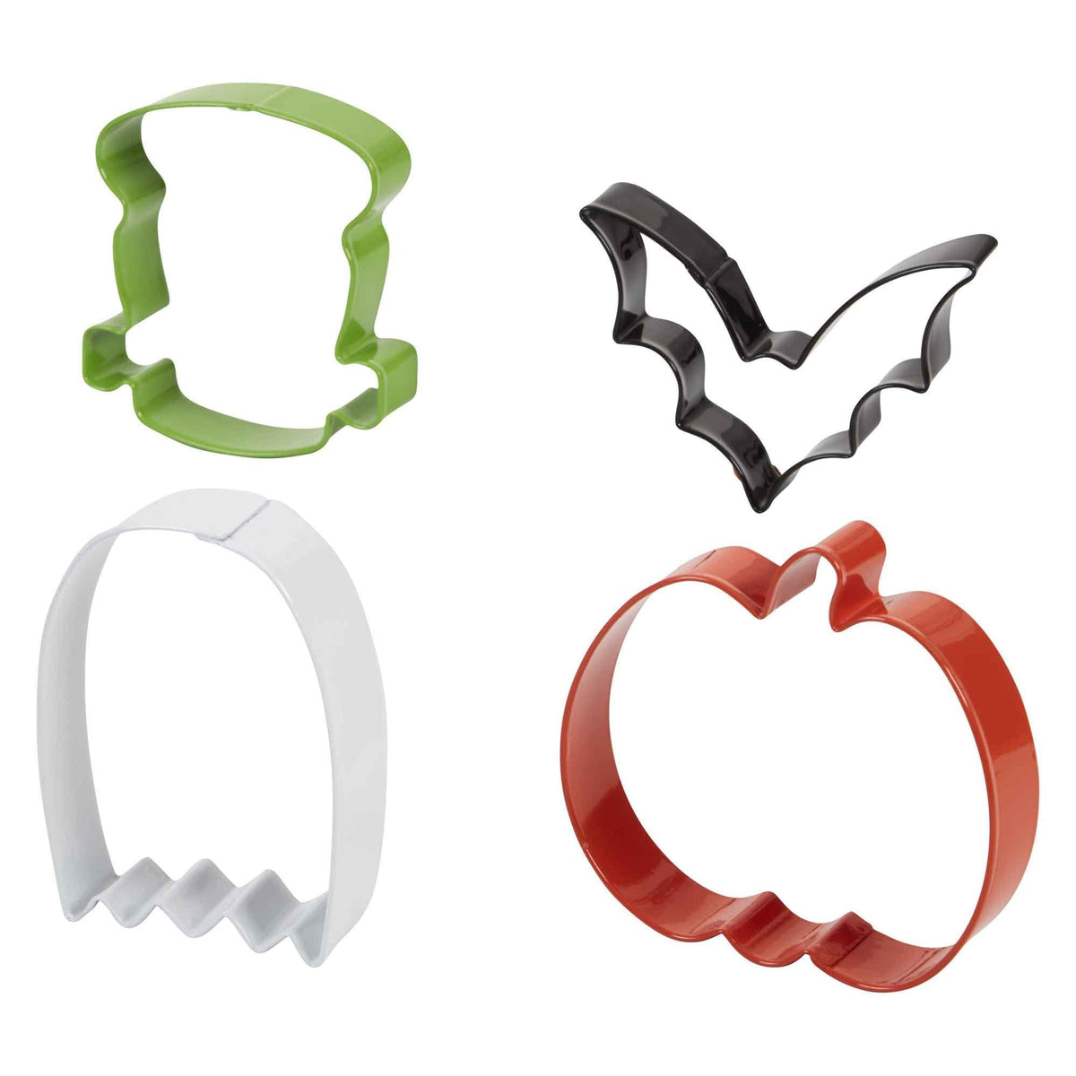 Bat, Pumpkin, Ghost & Monster - Metal Cookie Cutter Set of 4