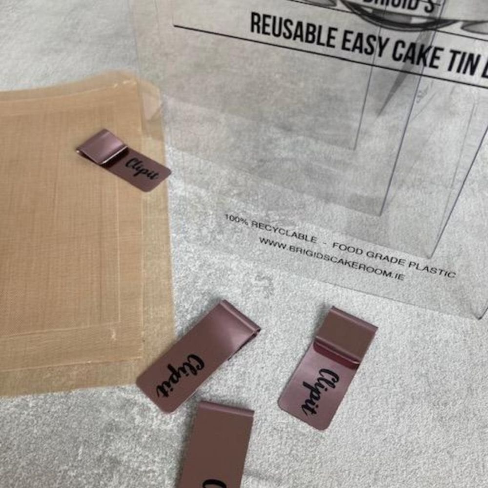 Square Chocolate Biscuit Cake Tin Liner Kit
