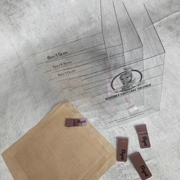 Square Chocolate Biscuit Cake Tin Liner Kit
