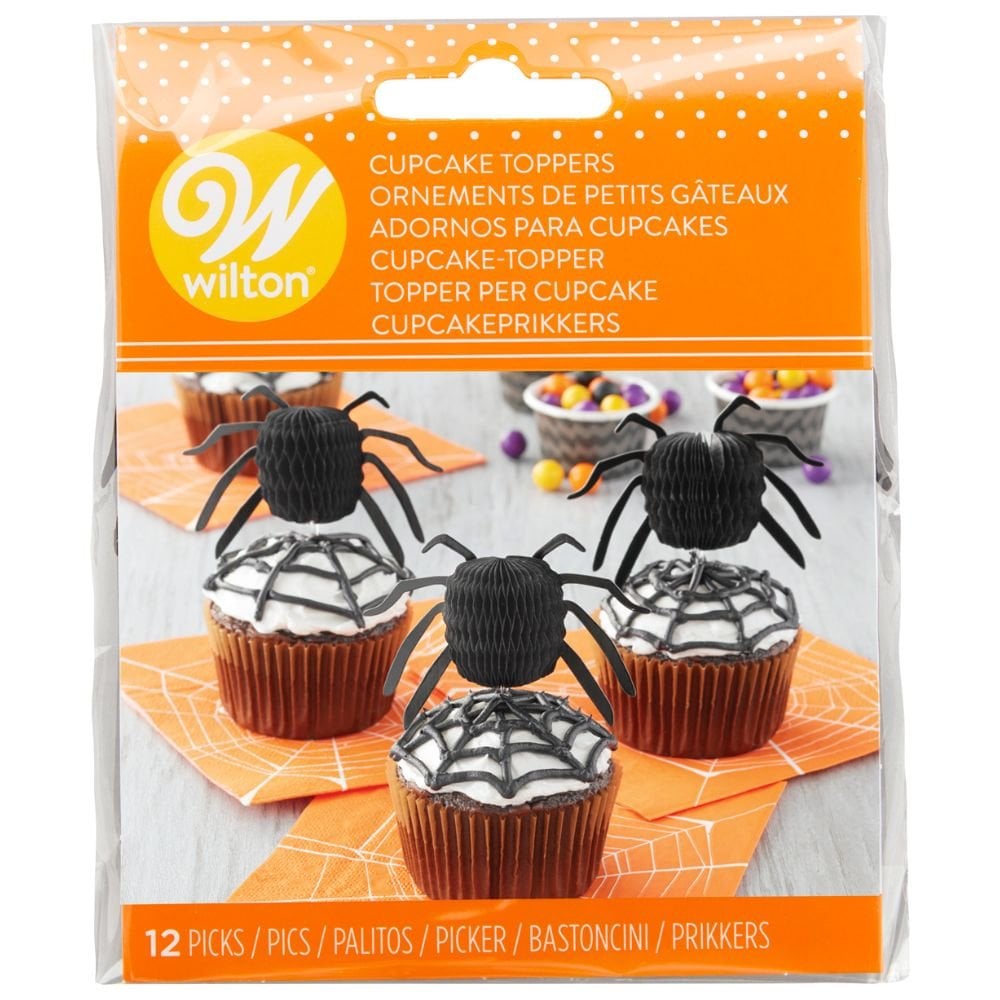 Spider Honeycomb Toppers x12