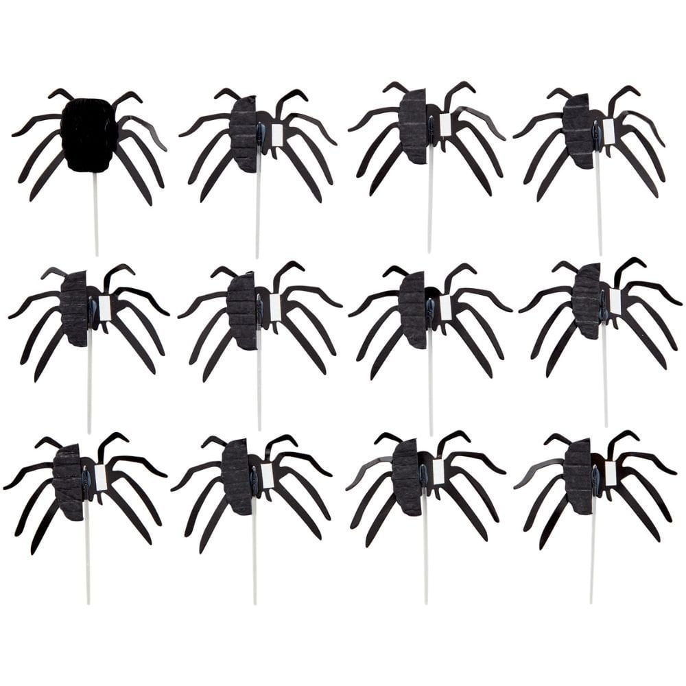 Spider Honeycomb Toppers x12