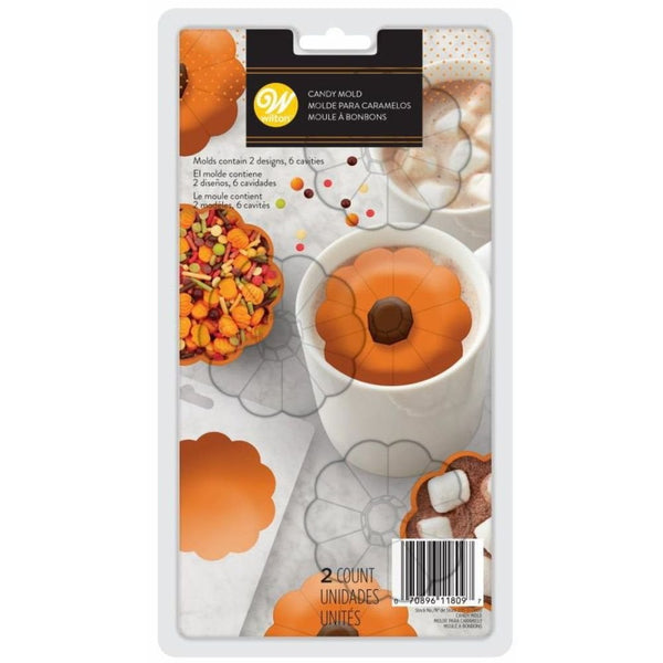 Pumpkin - Chocobomb Mould Set Of 2 - Wilton