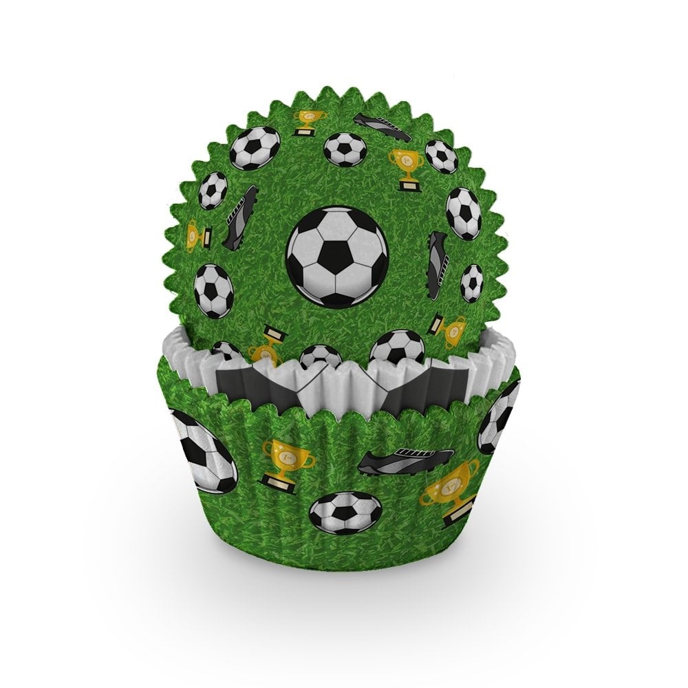 Football Cupcake Cases x 75