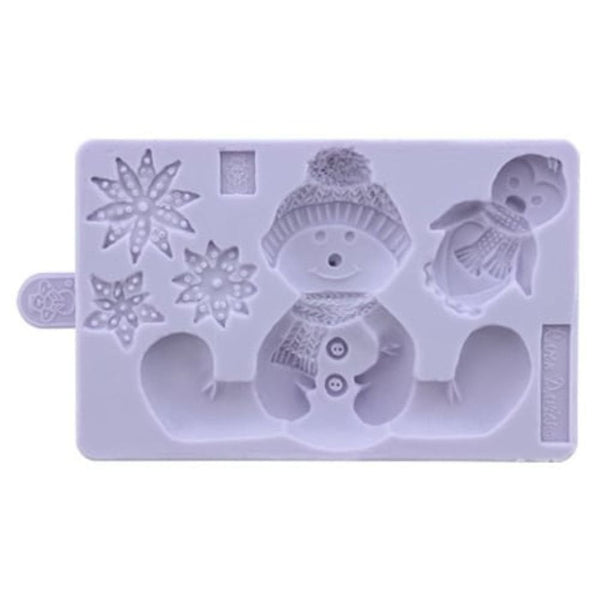 Sitting Snowman Mould By Karen Davies
