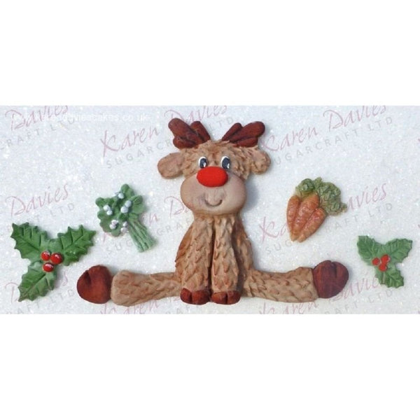 Sitting Reindeer Mould By Karen Davies