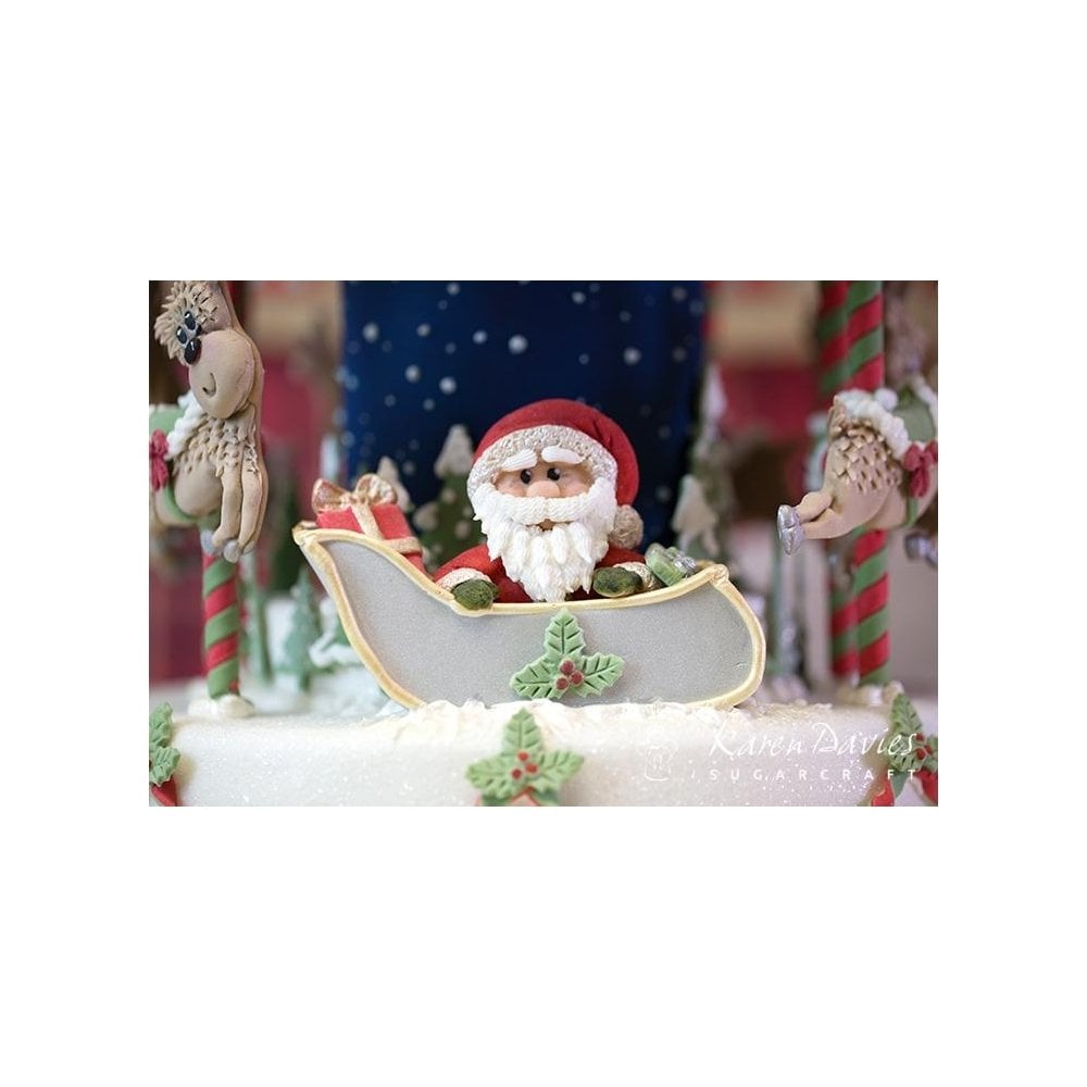 Sitting Santa Mould By Karen Davies