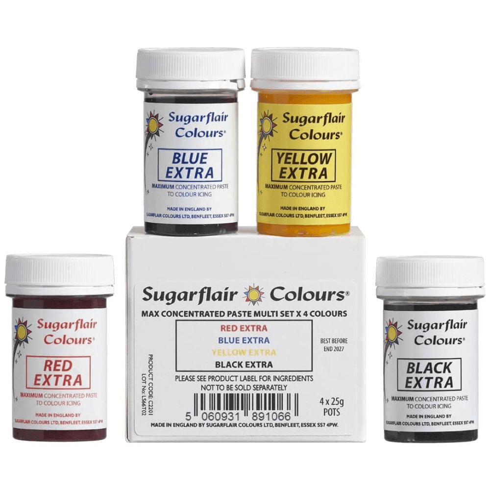 Multi Colour Maximum Paste Set Of 4 - Sugarflair