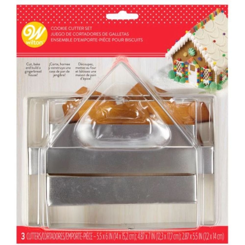 Gingerbread House Cutter Set Of 3 - Wilton